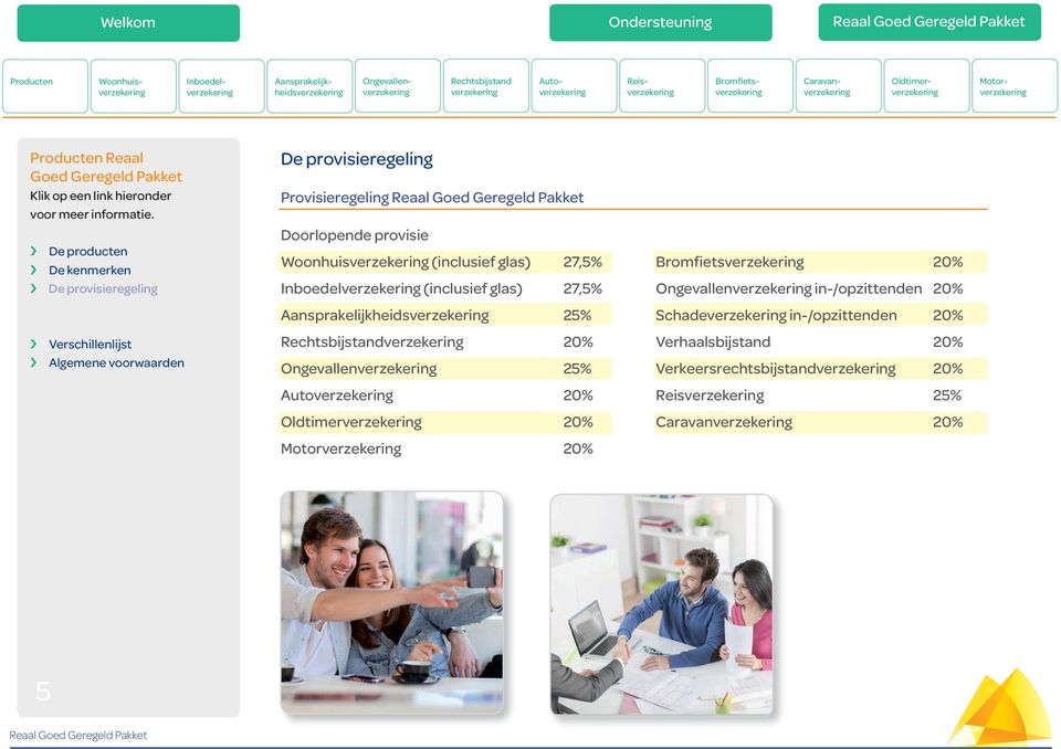 (inclusief glas) 27,5% (inclusief glas) 27,5% 25% Rechtsbijstand 20% 25% 20% 20% 20% 20%