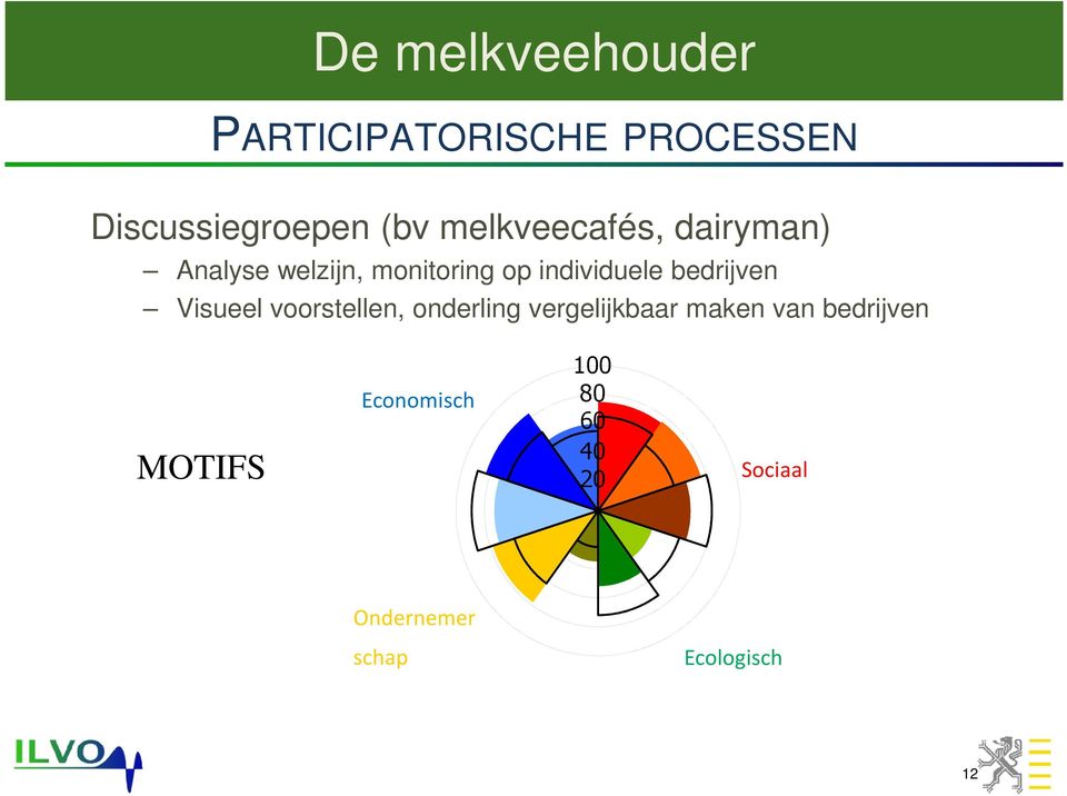 bedrijven Visueel voorstellen, onderling vergelijkbaar maken van