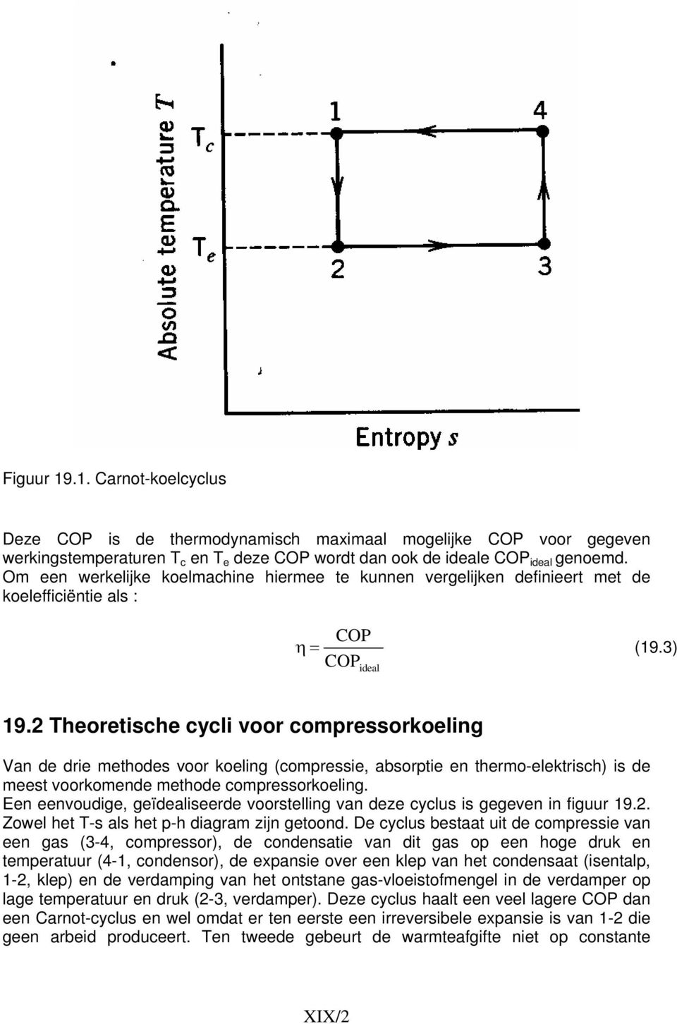 2 Theoretische cycli voor compressorkoeling Van de drie methodes voor koeling (compressie, absorptie en thermo-elektrisch) is de meest voorkomende methode compressorkoeling.
