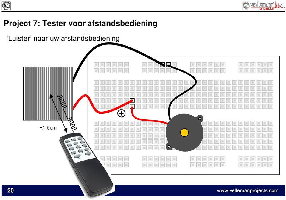 naar uw afstandsbediening /-