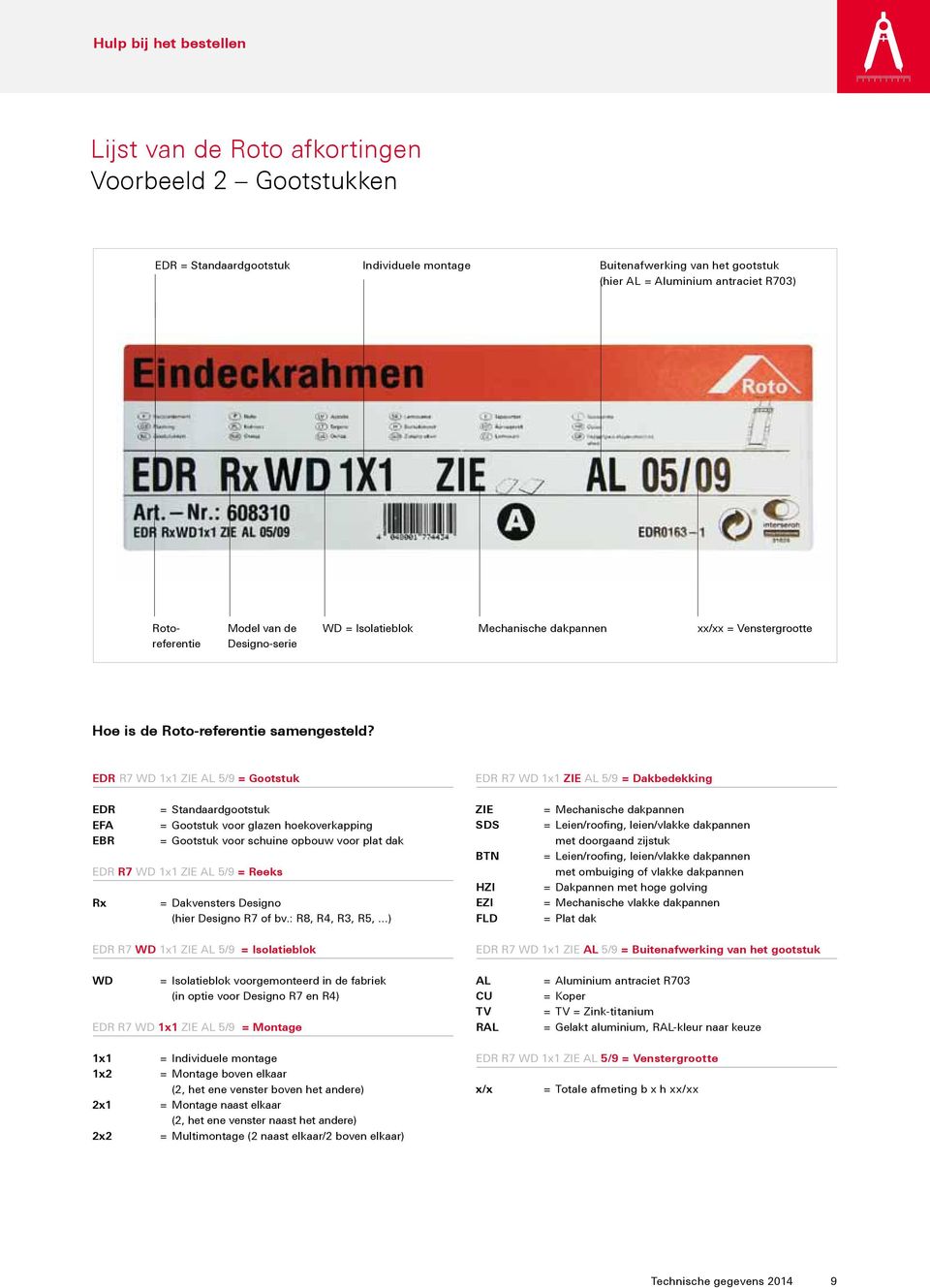 EDR R7 WD 1x1 ZIE AL 5/9 = Gootstuk EDR R7 WD 1x1 ZIE AL 5/9 = Dakbedekking EDR EFA EBR = Standaardgootstuk = Gootstuk voor glazen hoekoverkapping = Gootstuk voor schuine opbouw voor plat dak EDR R7