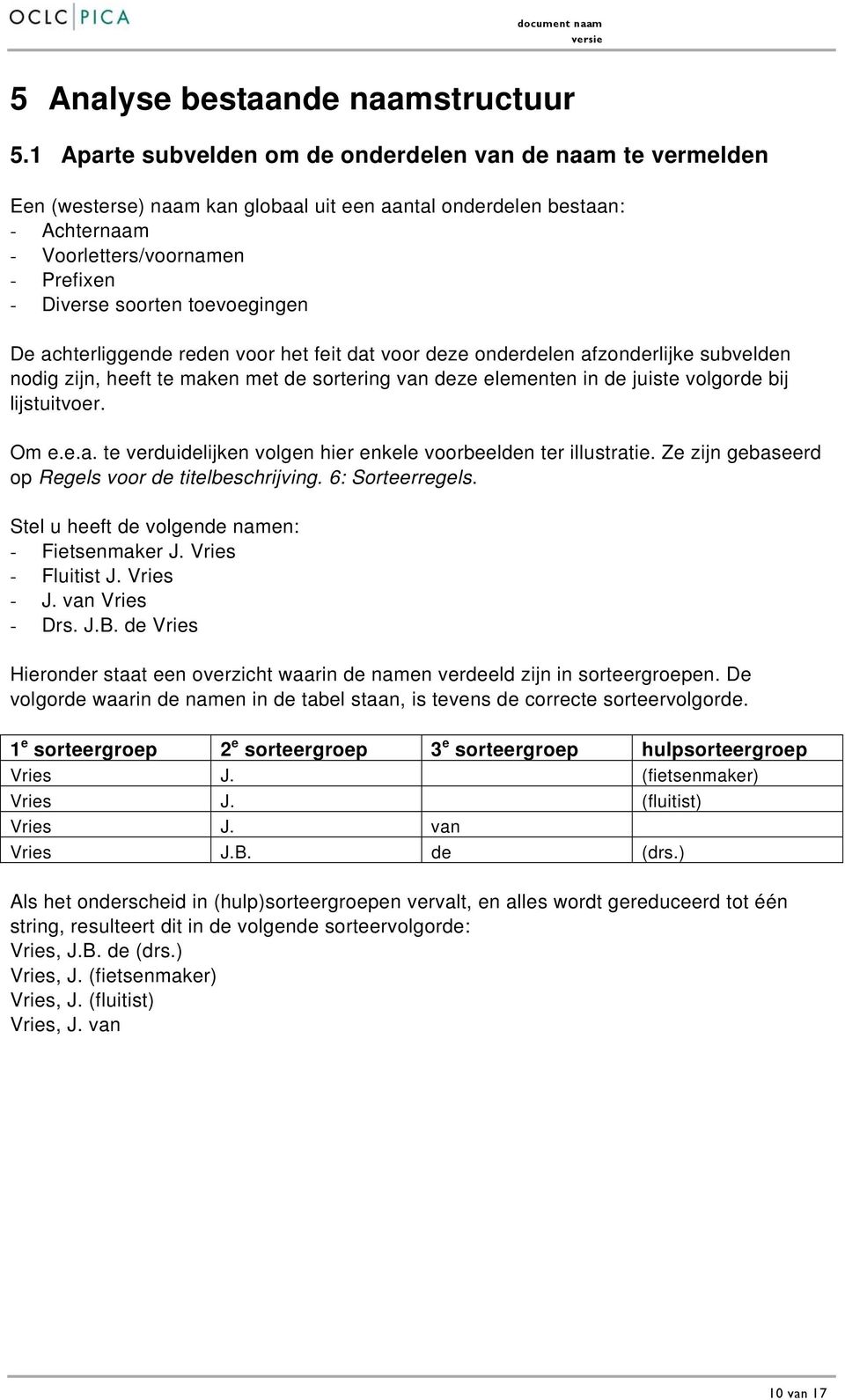 toevoegingen De achterliggende reden voor het feit dat voor deze onderdelen afzonderlijke subvelden nodig zijn, heeft te maken met de sortering van deze elementen in de juiste volgorde bij