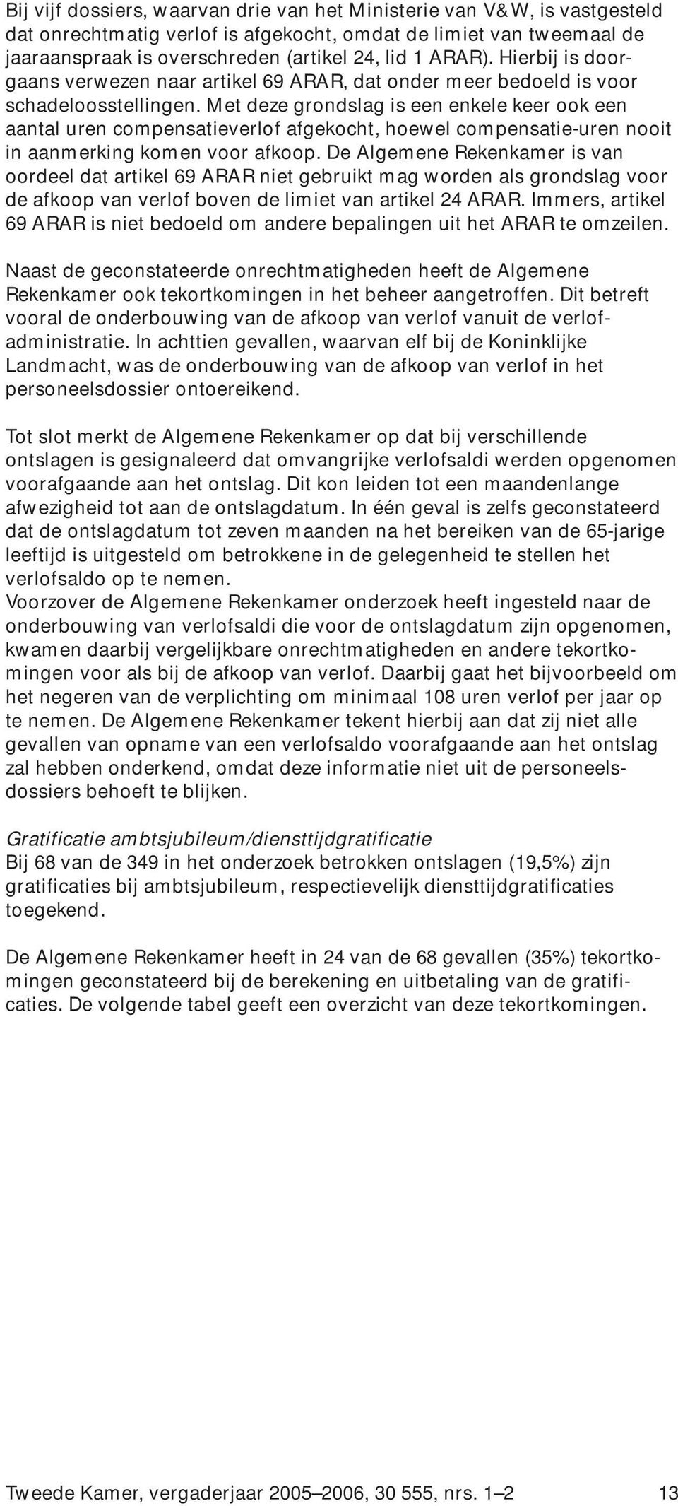 Met deze grondslag is een enkele keer ook een aantal uren compensatieverlof afgekocht, hoewel compensatie-uren nooit in aanmerking komen voor afkoop.