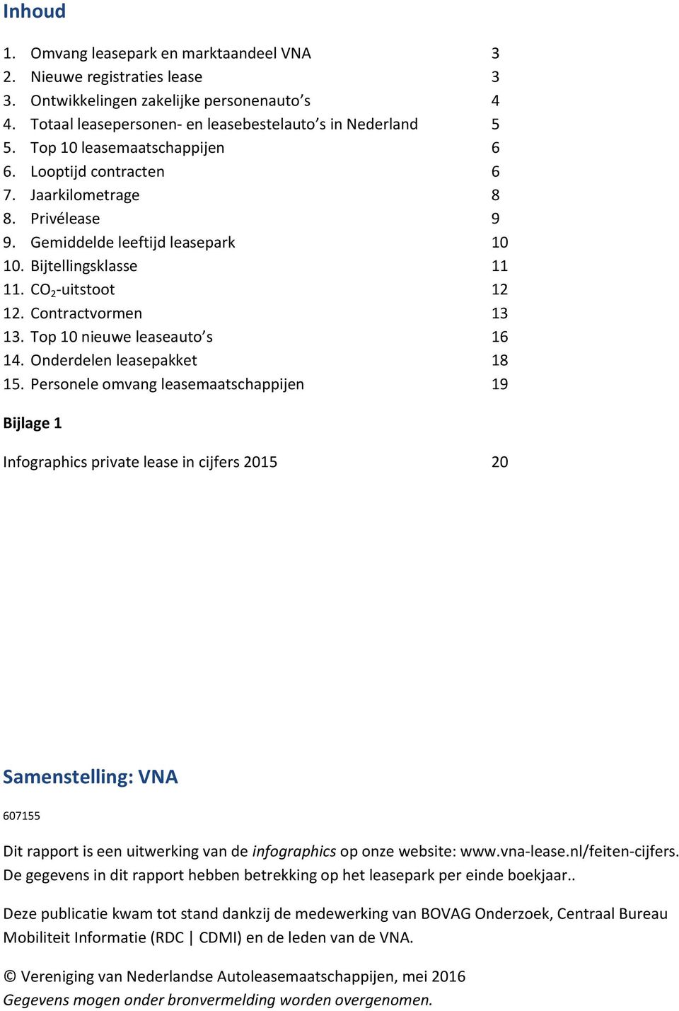 Top 10 nieuwe leaseauto s 16 14. Onderdelen leasepakket 18 15.