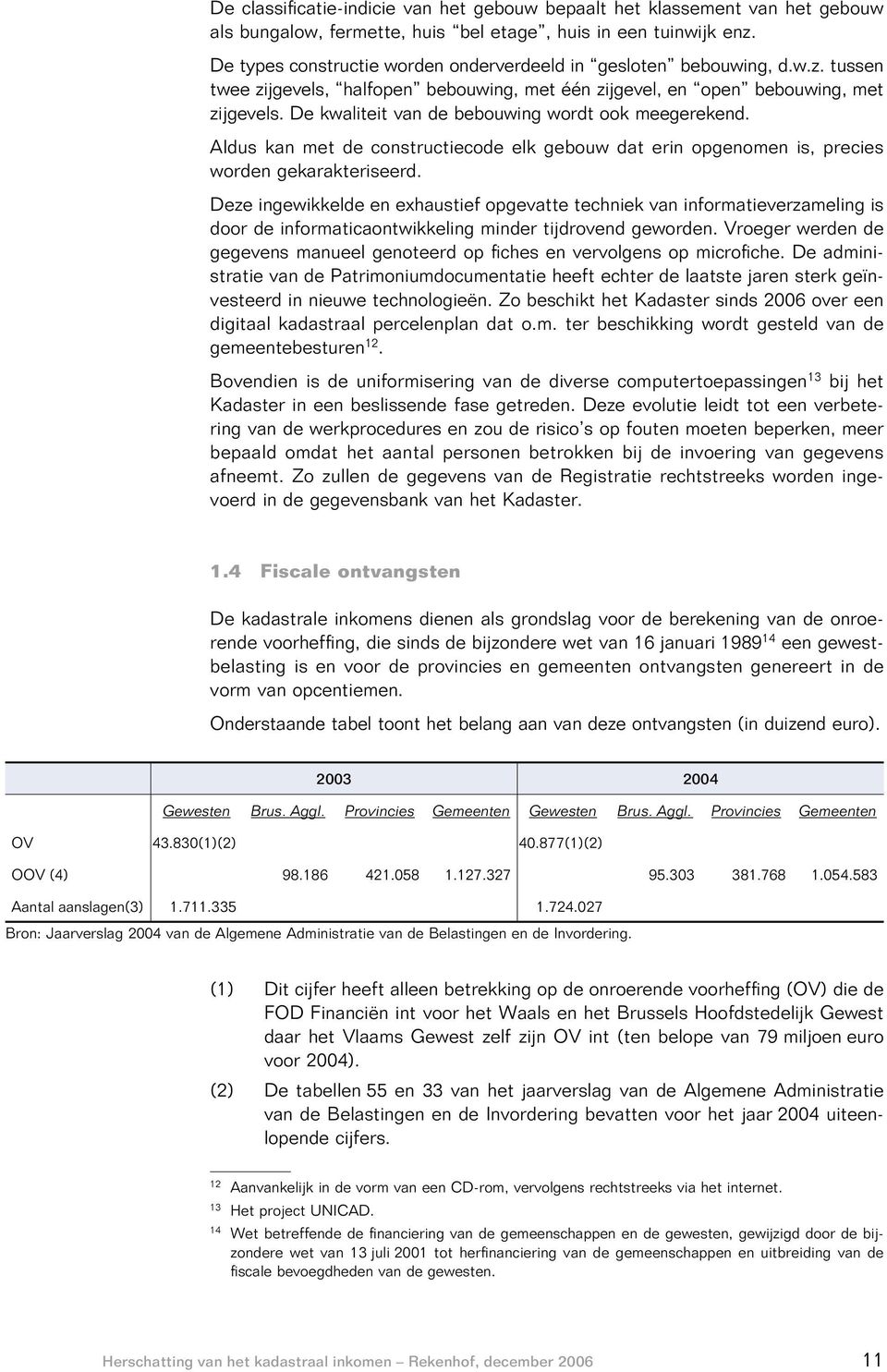 De kwaliteit van de bebouwing wordt ook meegerekend. Aldus kan met de constructiecode elk gebouw dat erin opgenomen is, precies worden gekarakteriseerd.