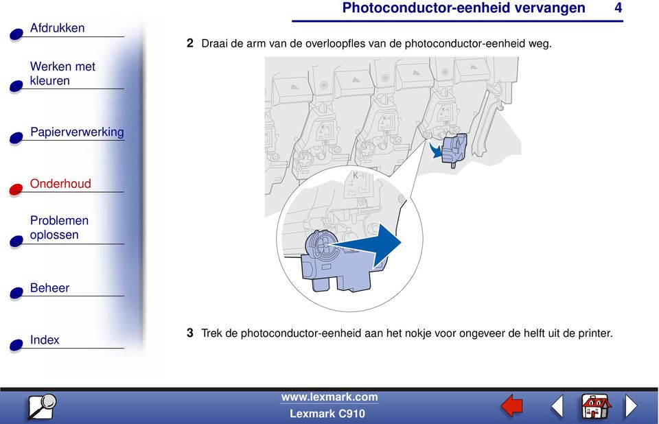 4 3 Trek de photoconductor-eenheid aan