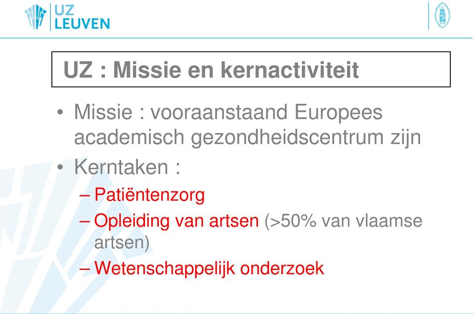 gezondheidscentrum zijn Kerntaken :