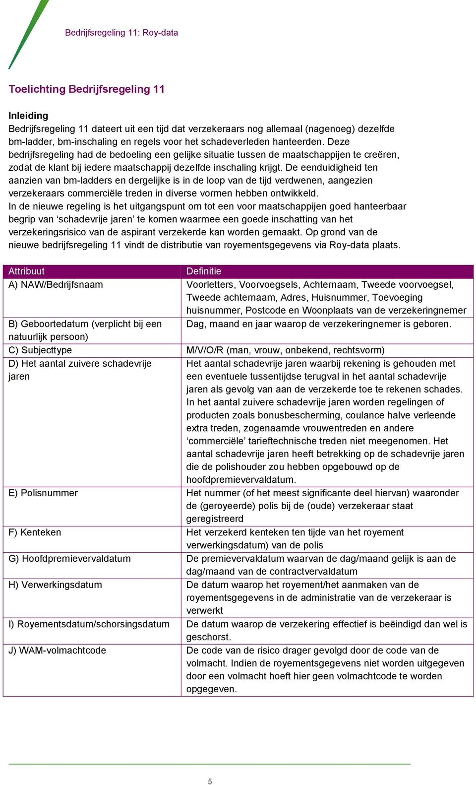 De eenduidigheid ten aanzien van bm-ladders en dergelijke is in de loop van de tijd verdwenen, aangezien verzekeraars commerciële treden in diverse vormen hebben ontwikkeld.