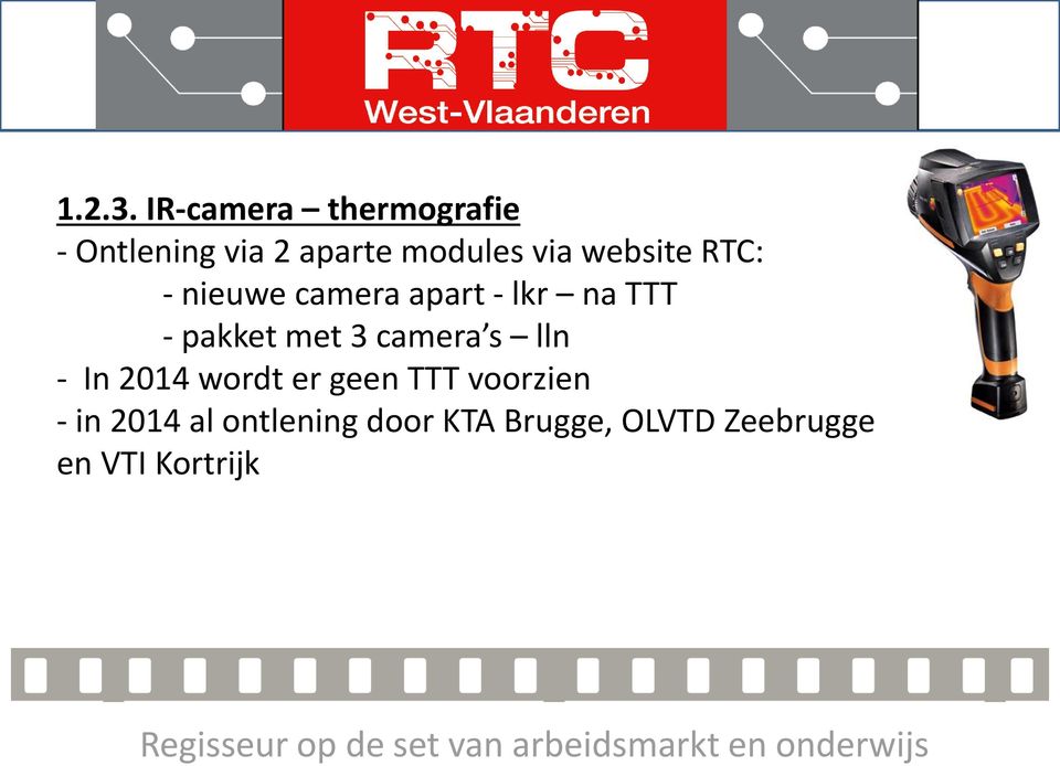 nieuwe camera apart - lkr na TTT - pakket met 3 camera s lln - In 2014