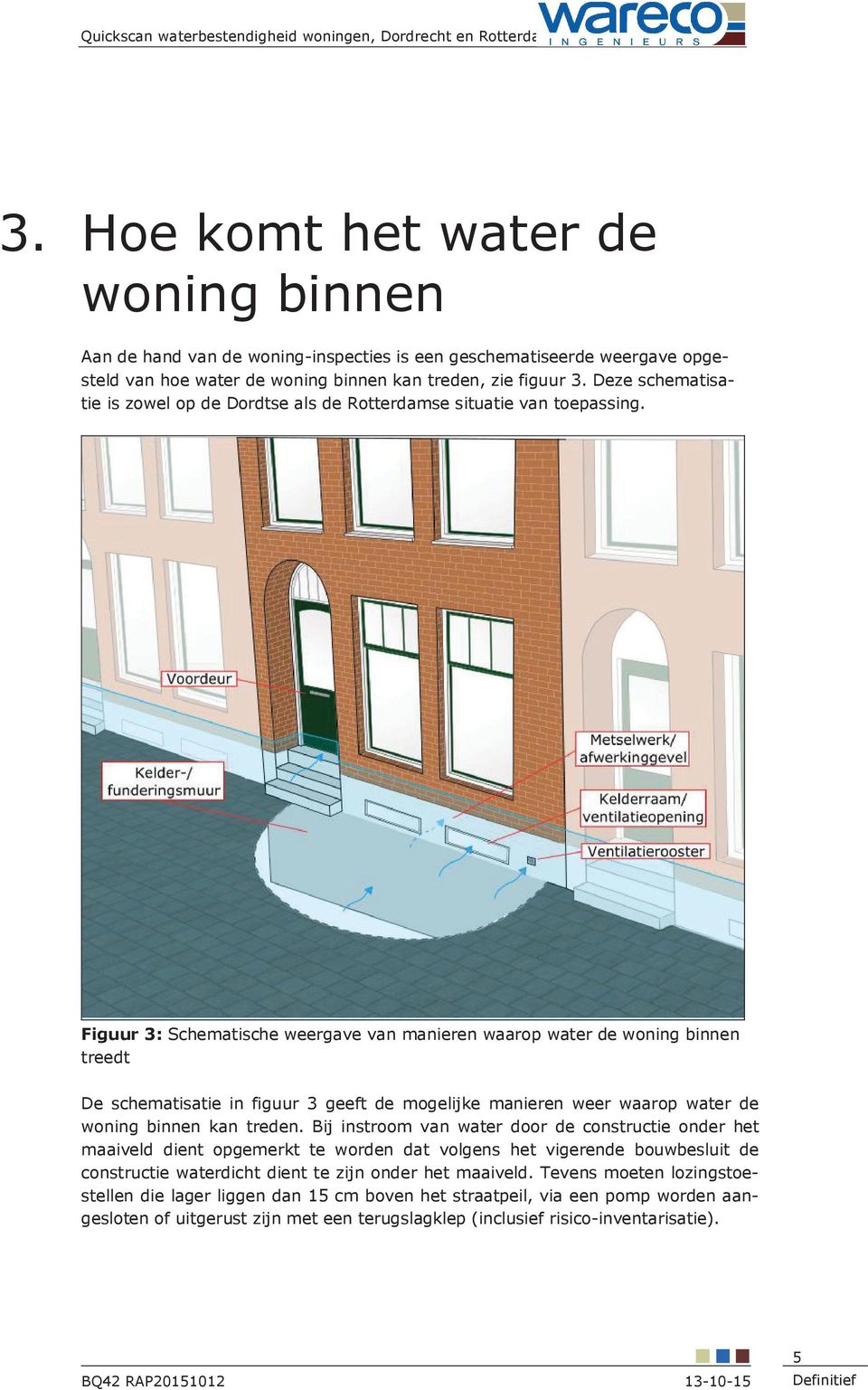 Deze schematisatie is zowel op de Dordtse als de Rotterdamse situatie van toepassing.