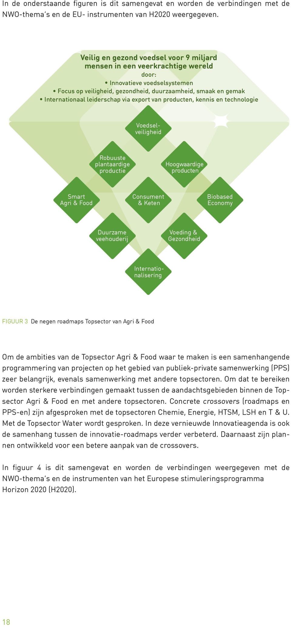 export van producten, kennis en technologie Robuuste plantaardige productie Hoogwaardige producten Smart Agri & Food Consument & Keten Biobased Economy Duurzame veehouderij Voeding & Gezondheid