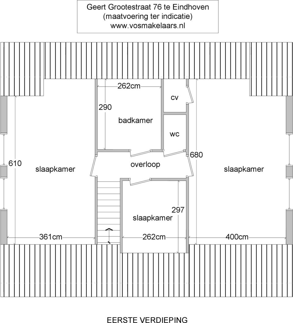 nl 290 262cm badkamer cv wc 610 slaapkamer