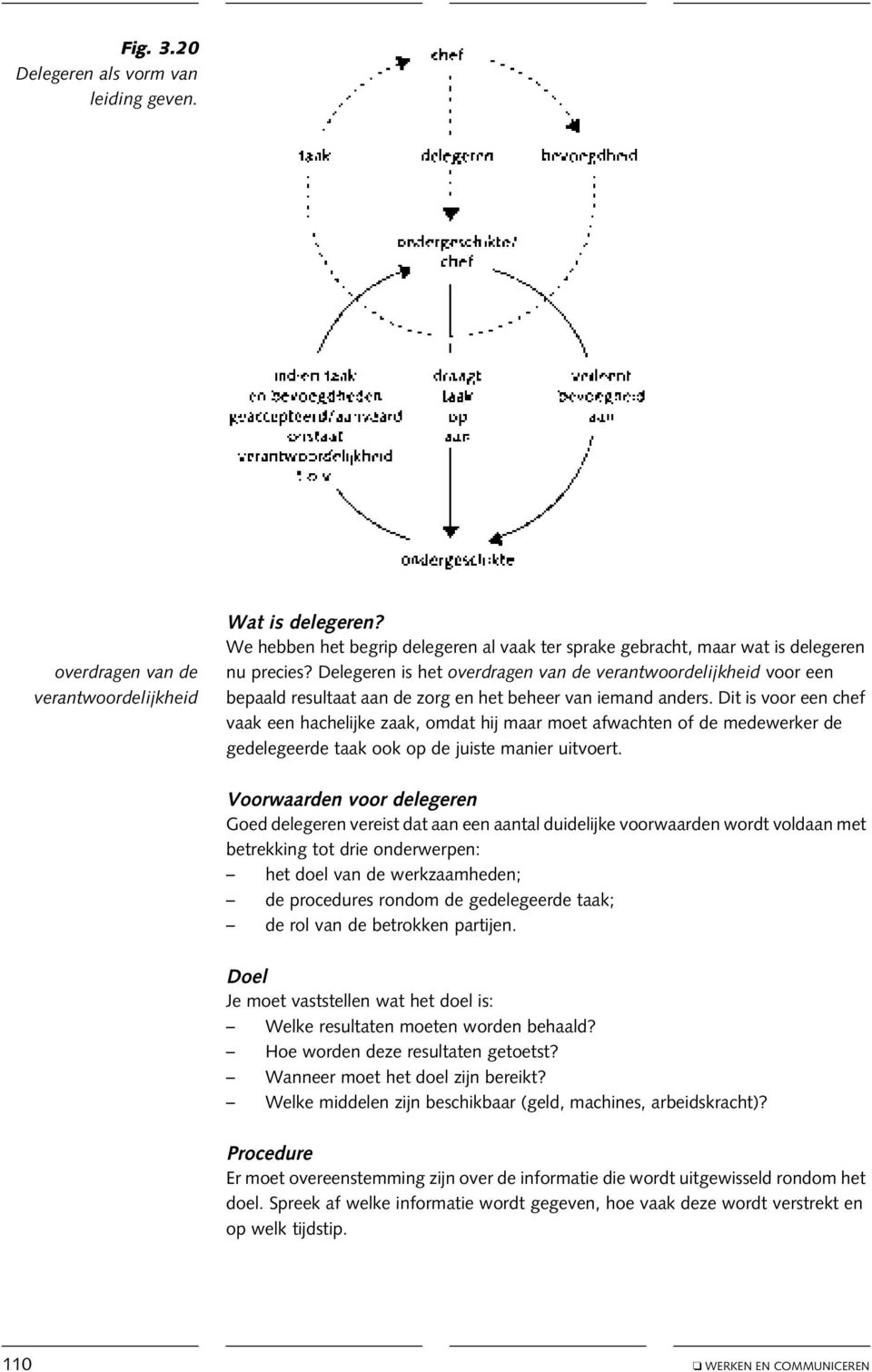 Dit is voor een chef vaak een hachelijke zaak, omdat hij maar moet afwachten of de medewerker de gedelegeerde taak ook op de juiste manier uitvoert.