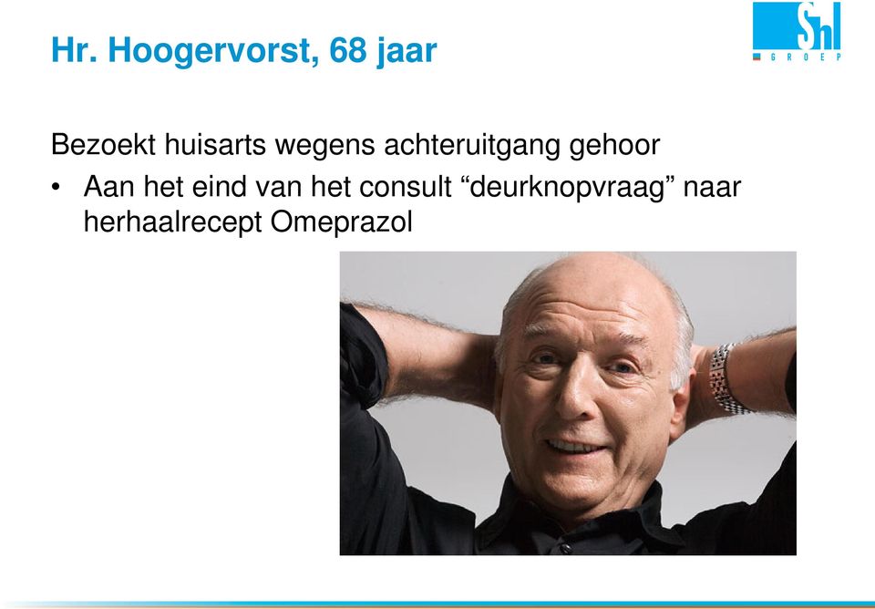 gehoor Aan het eind van het consult