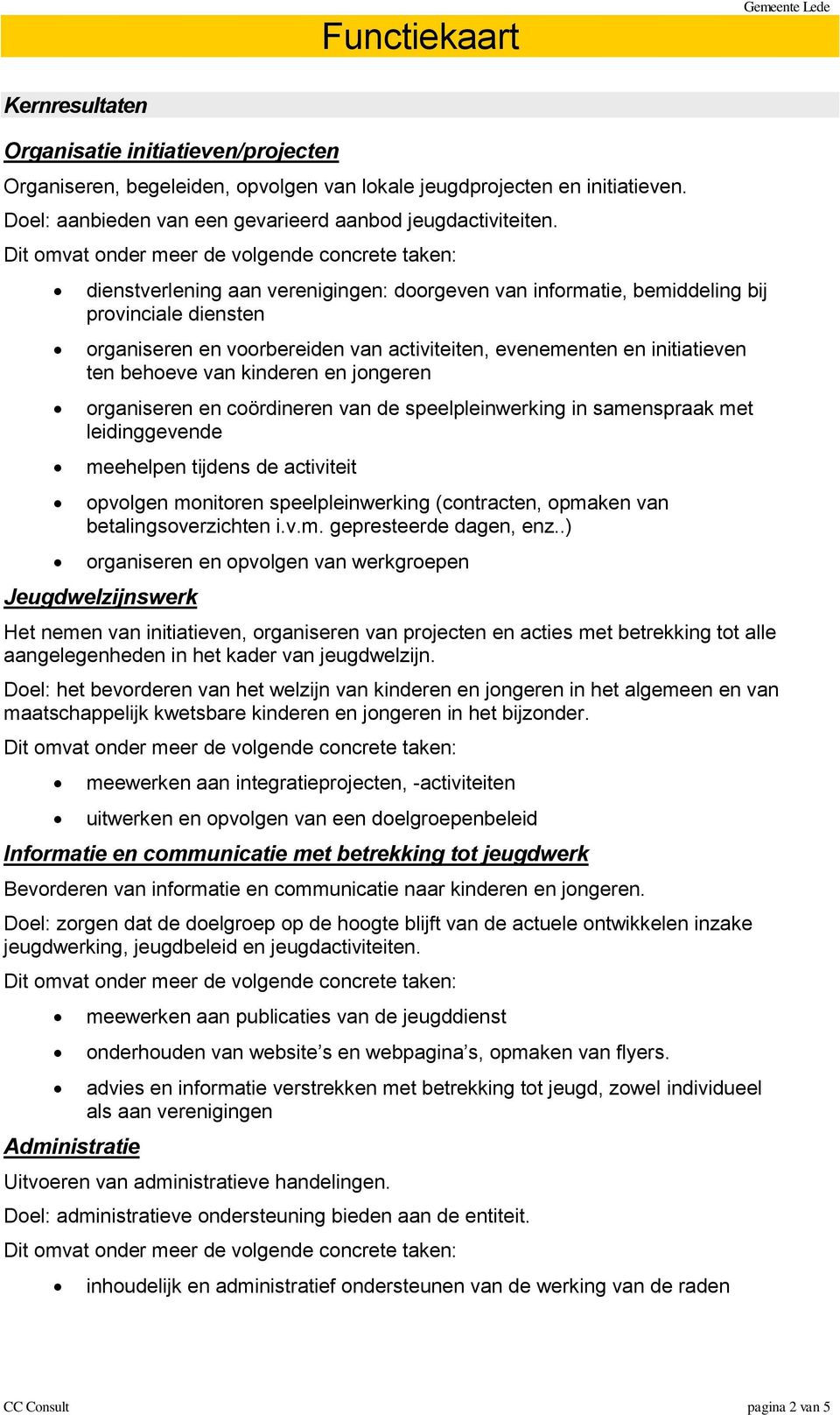 jongeren organiseren en coördineren van de speelpleinwerking in samenspraak met leidinggevende meehelpen tijdens de activiteit opvolgen monitoren speelpleinwerking (contracten, opmaken van