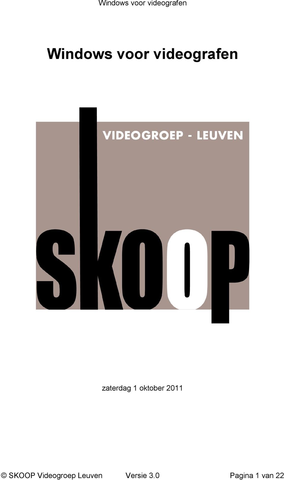 SKOOP Videogroep Leuven