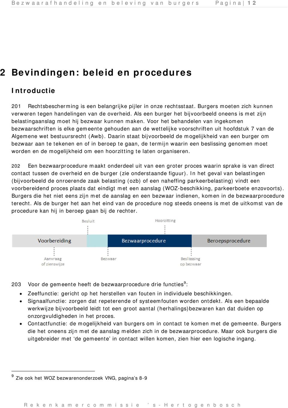 Voor het behandelen van ingekomen bezwaarschriften is elke gemeente gehouden aan de wettelijke voorschriften uit hoofdstuk 7 van de Algemene wet bestuursrecht (Awb).