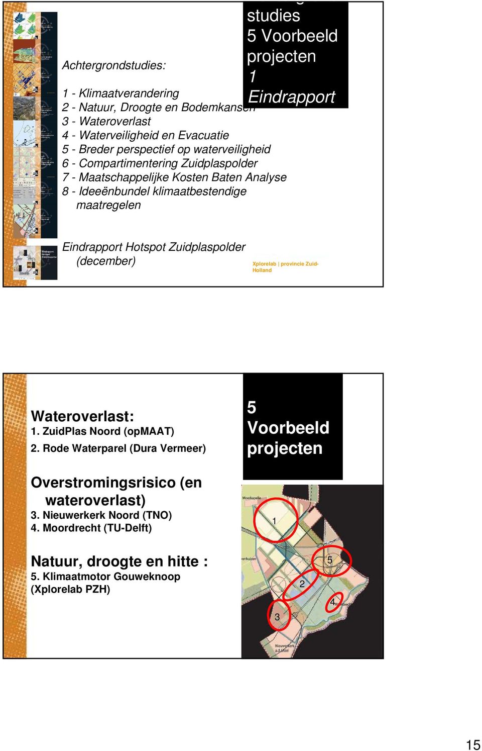Eindrapport Hotspot Zuidplaspolder (december) Xplorelab provincie Zuid- Holland Wateroverlast: 1. ZuidPlas Noord (opmaat) 2.