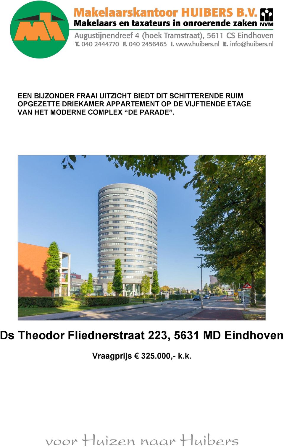 ETAGE VAN HET MODERNE COMPLEX DE PARADE.