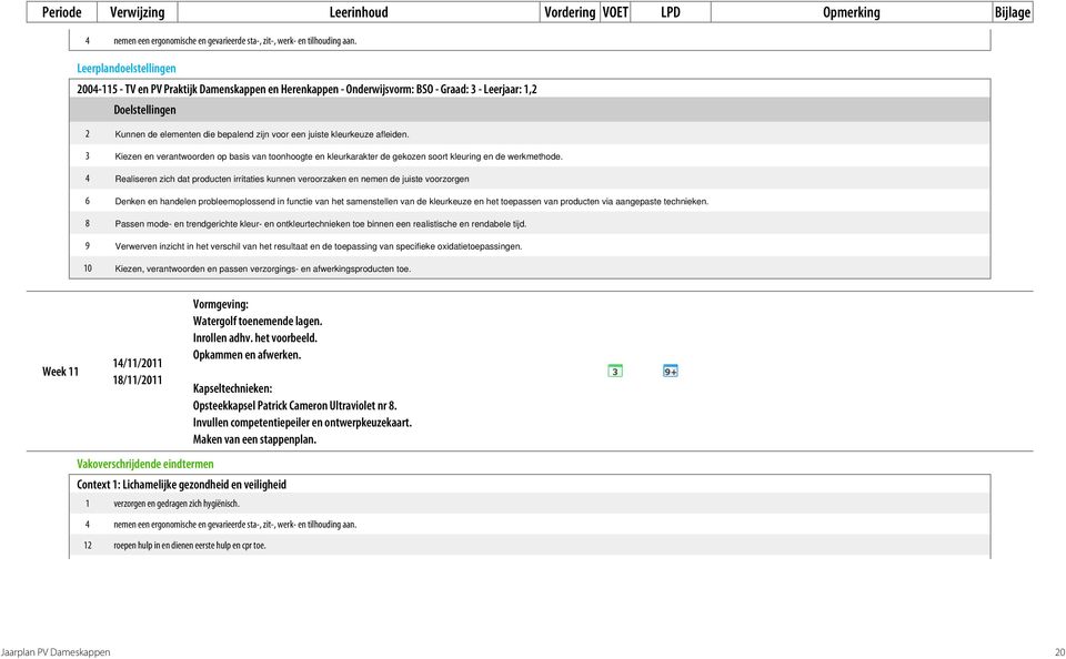 van producten via aangepaste technieken. 8 Passen mode- en trendgerichte kleur- en ontkleurtechnieken toe binnen een realistische en rendabele tijd.