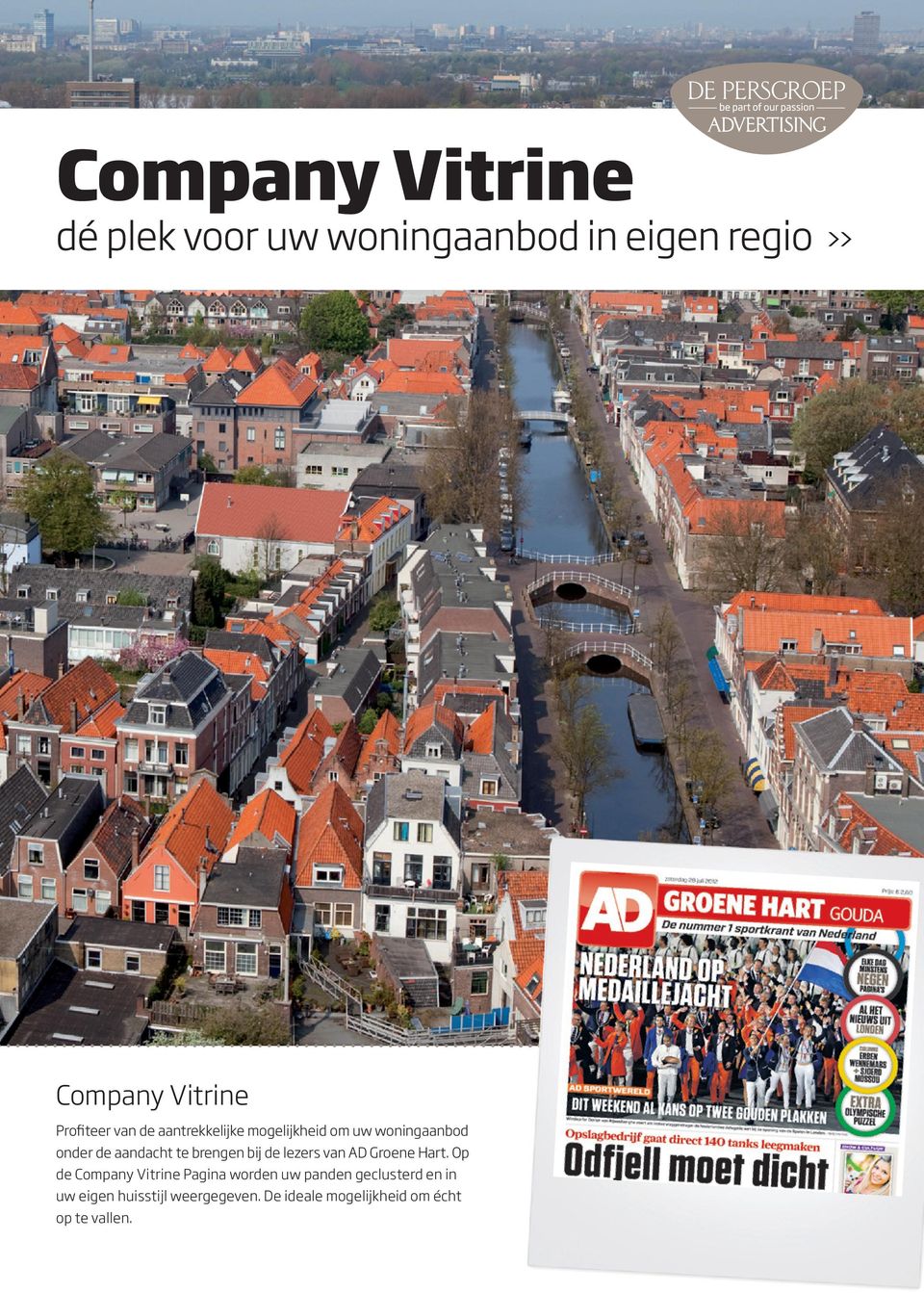 Hart. Op de Company Vitrine Pagina worden uw panden geclusterd en in