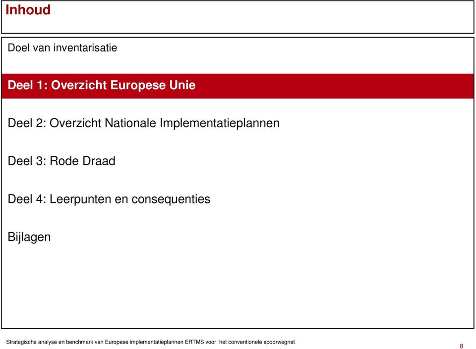 Nationale Implementatieplannen Deel 3: Rode