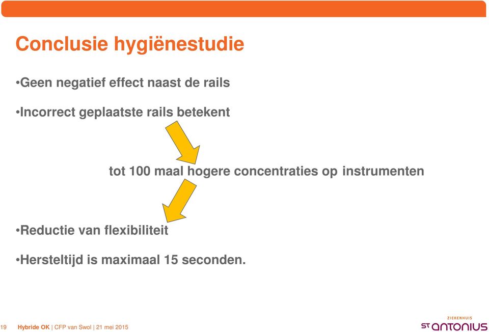 maal hogere concentraties op instrumenten Reductie