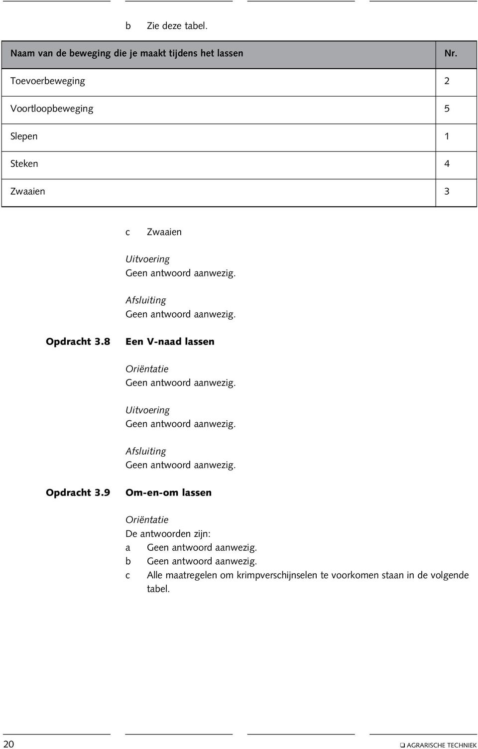 Opdracht 3.8 Een V-naad lassen Opdracht 3.