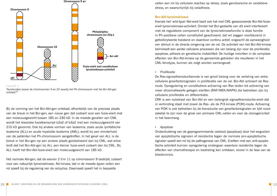 met het Bcr-Abl-gen ontstaat.