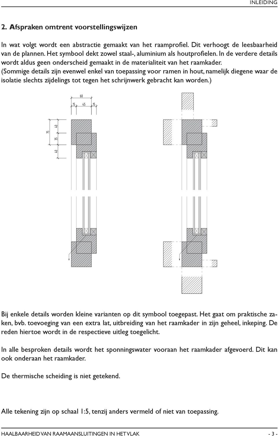 (Sommige details zijn evenwel enkel van toepassing voor ramen in hout, namelijk diegene waar de isolatie slechts zijdelings tot tegen het schrijnwerk gebracht kan worden.