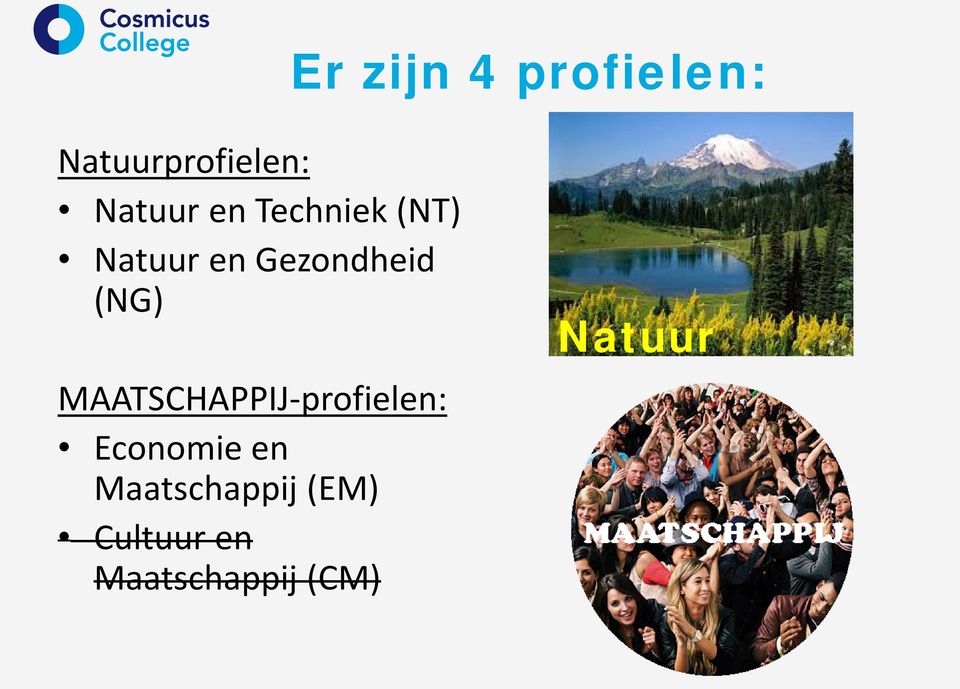 MAATSCHAPPIJ-profielen: Economie en