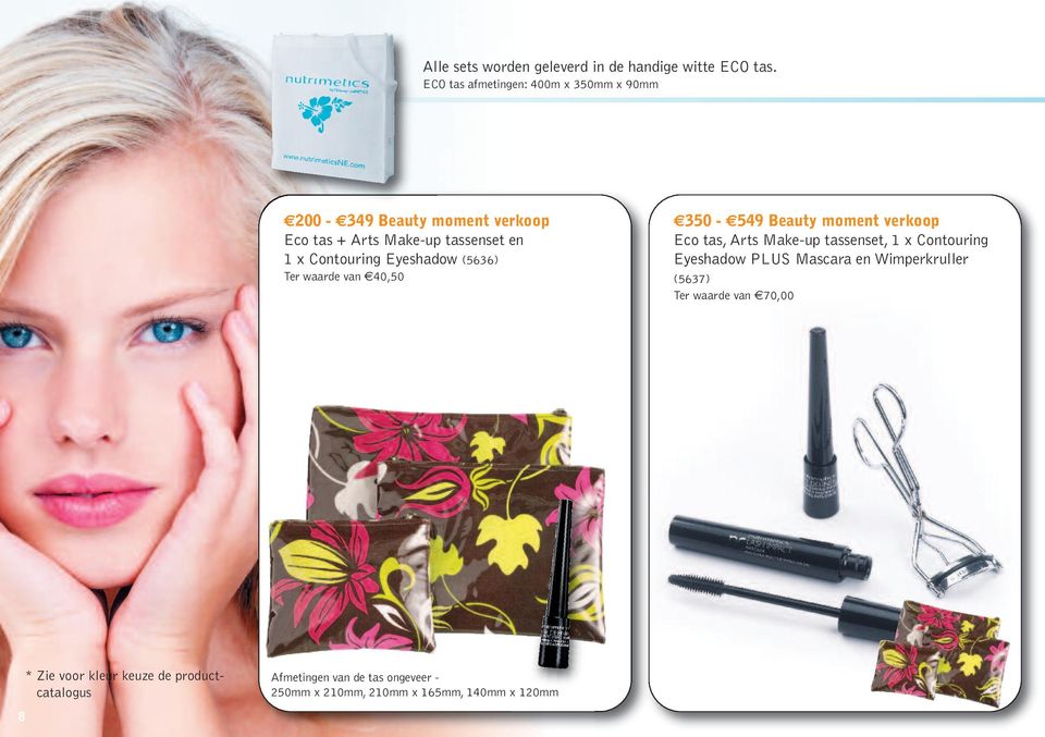 Eyeshadow (5636) Ter waarde van 40,50 350-549 Beauty moment verkoop Eco tas, Arts Make-up tassenset, 1 x Contouring