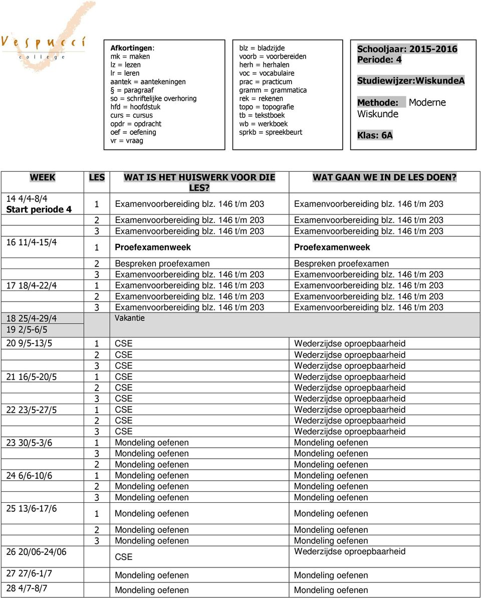 46 t/m 03 Examenvoorbereiding blz. 46 t/m 03 Proefexamenweek Proefexamenweek Bespreken proefexamen Bespreken proefexamen 3 Examenvoorbereiding blz. 46 t/m 03 Examenvoorbereiding blz.