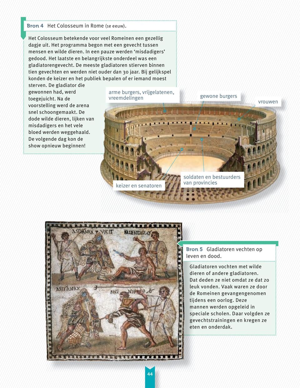 Bij gelijkspel konden de keizer en het publiek bepalen of er iemand moest sterven. De gladiator die gewonnen had, werd toegejuicht. Na de voorstelling werd de arena snel schoongemaakt.
