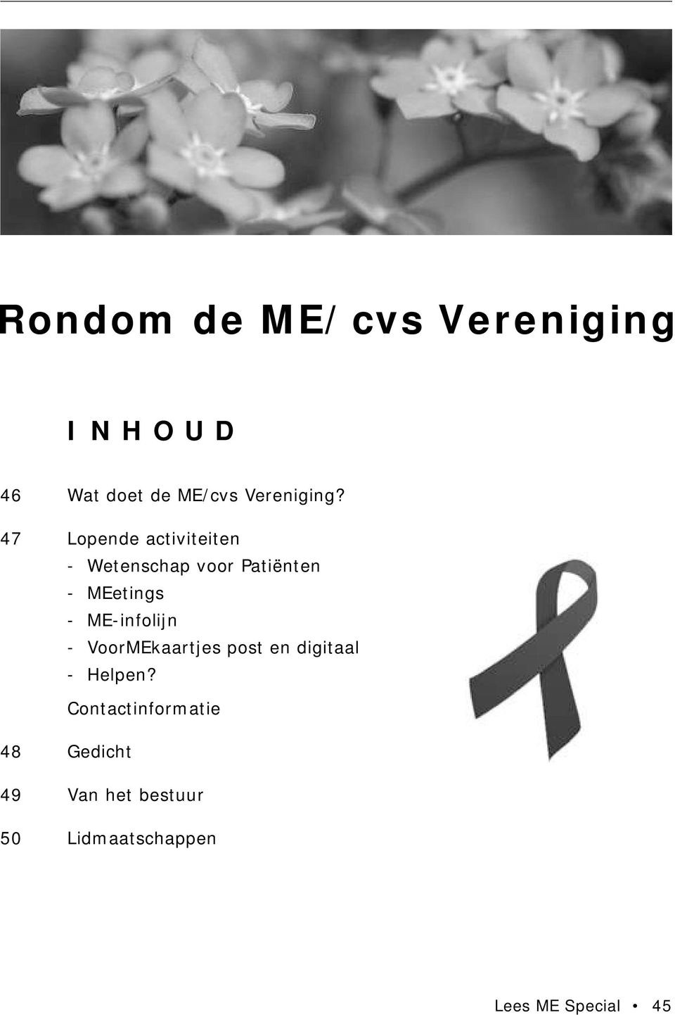 47 Lopende activiteiten - Wetenschap voor Patiënten - MEetings -