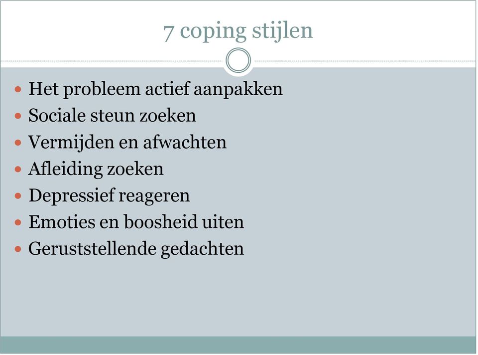 afwachten Afleiding zoeken Depressief