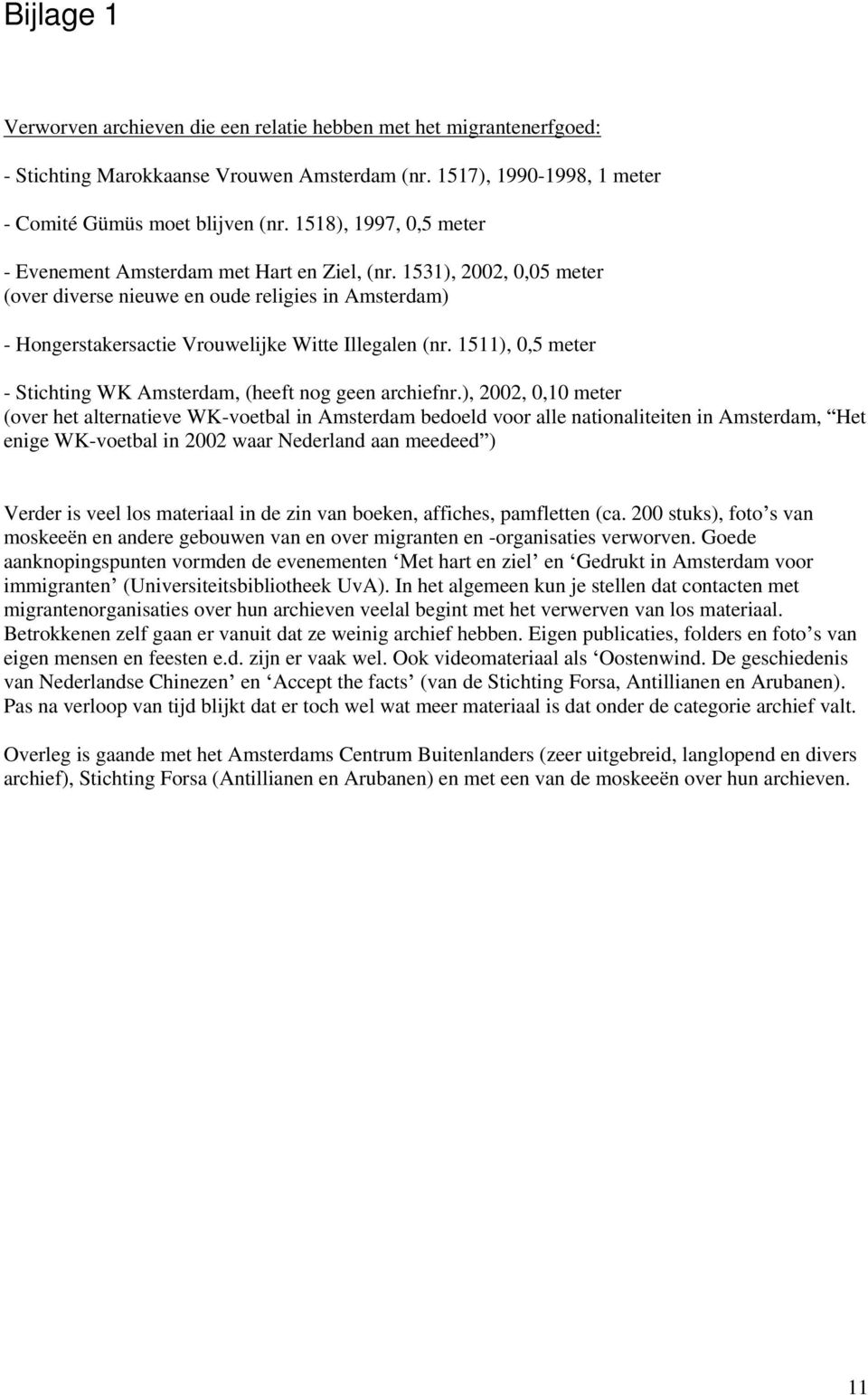 1511), 0,5 meter - Stichting WK Amsterdam, (heeft nog geen archiefnr.