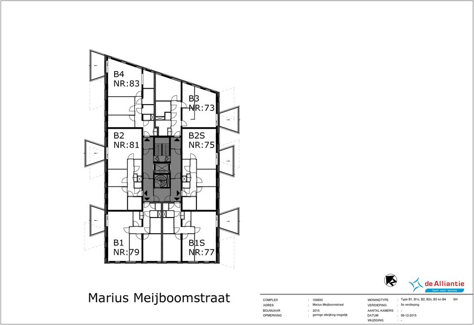 B2, B2s, B en B4 5e verdieping BOUJAAR