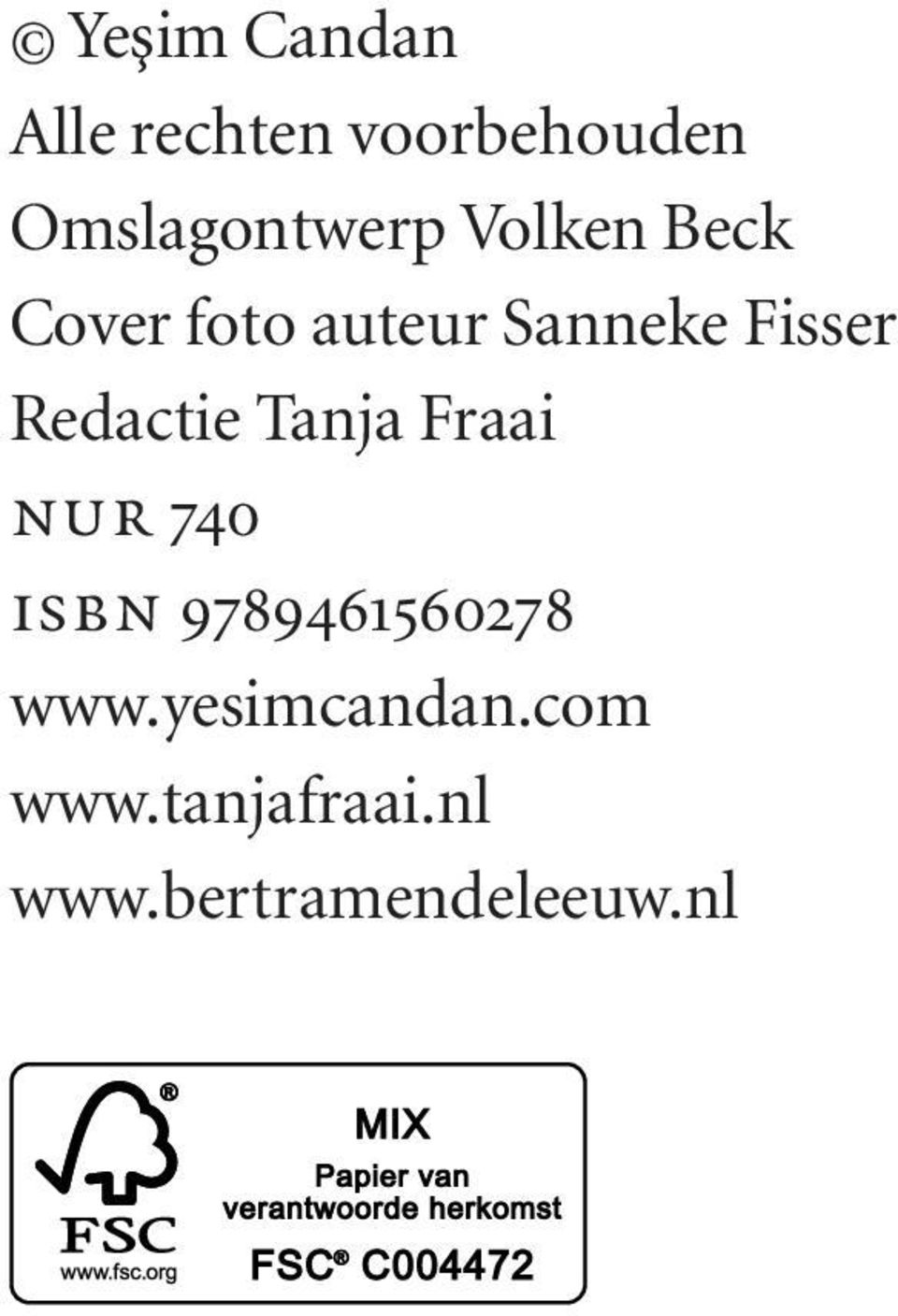 Fisser Redactie Tanja Fraai nur 740 isbn