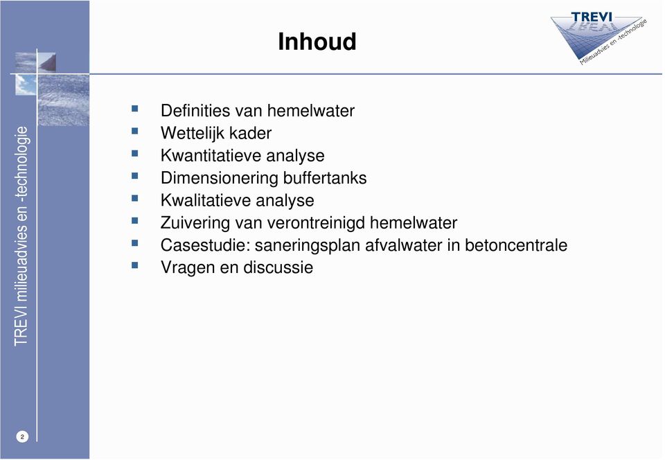 Kwalitatieve analyse Zuivering van verontreinigd