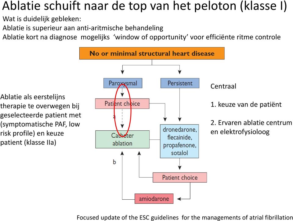 opportunity voor efficiënte ritme controle Ablatie als eerstelijns therapie te overwegen bij geselecteerde patient met