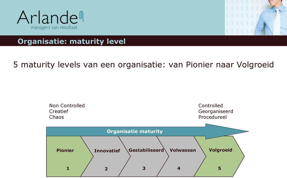 Chaos Controlled Georganiseerd Procedureel Organisatie maturity