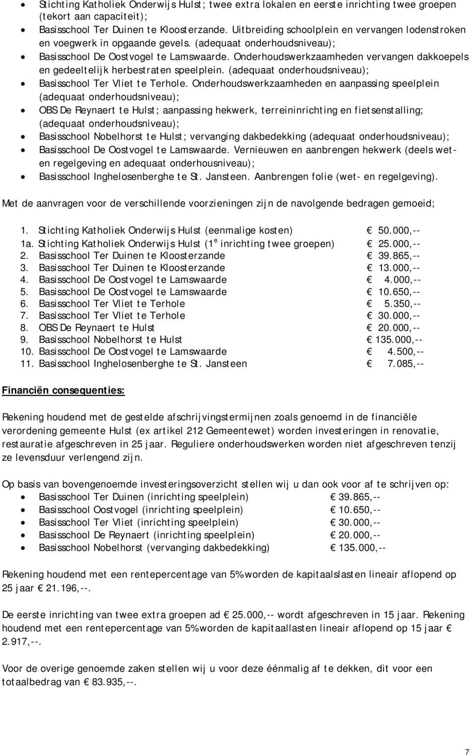 Onderhoudswerkzaamheden vervangen dakkoepels en gedeeltelijk herbestraten speelplein. (adequaat onderhoudsniveau); Basisschool Ter Vliet te Terhole.