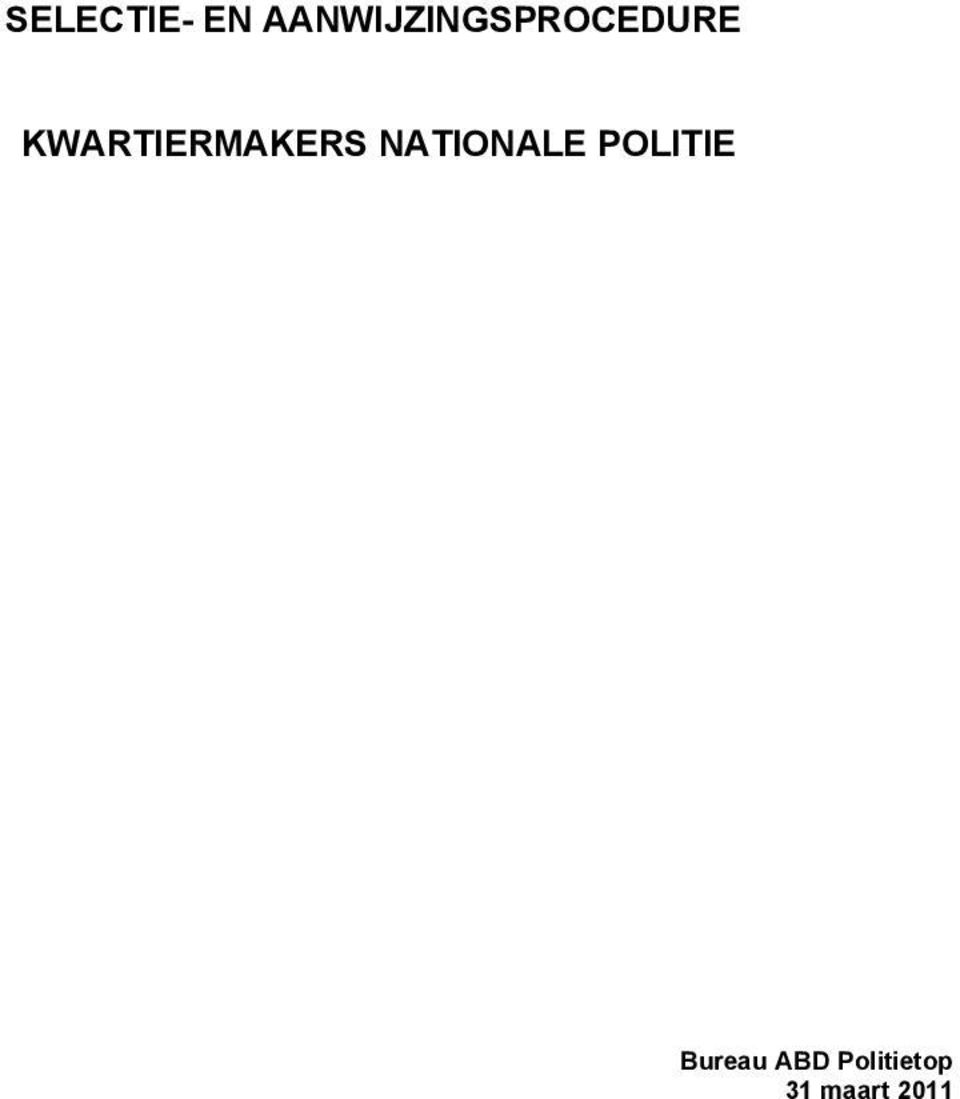 KWARTIERMAKERS