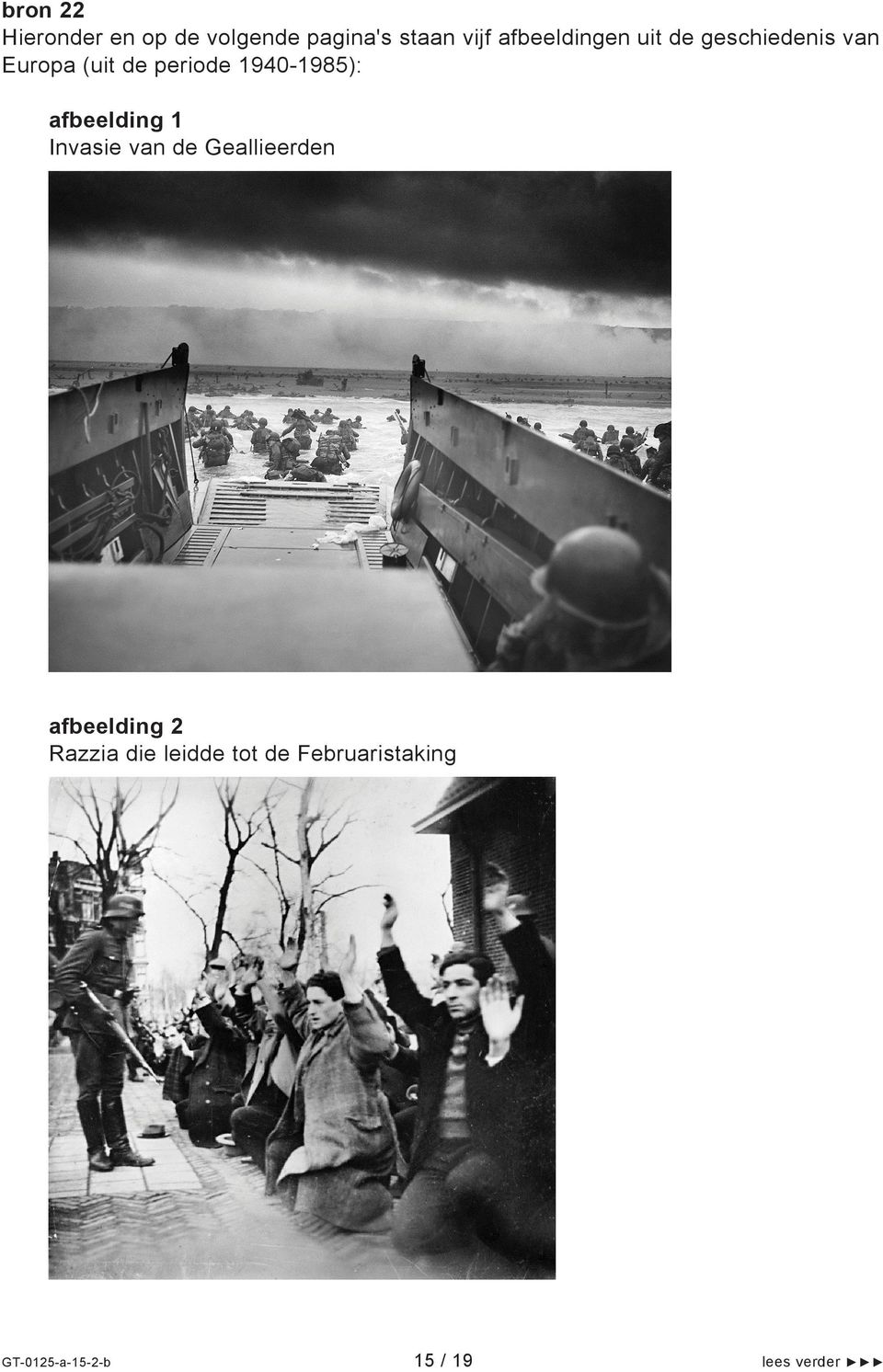 1940-1985): afbeelding 1 Invasie van de Geallieerden afbeelding