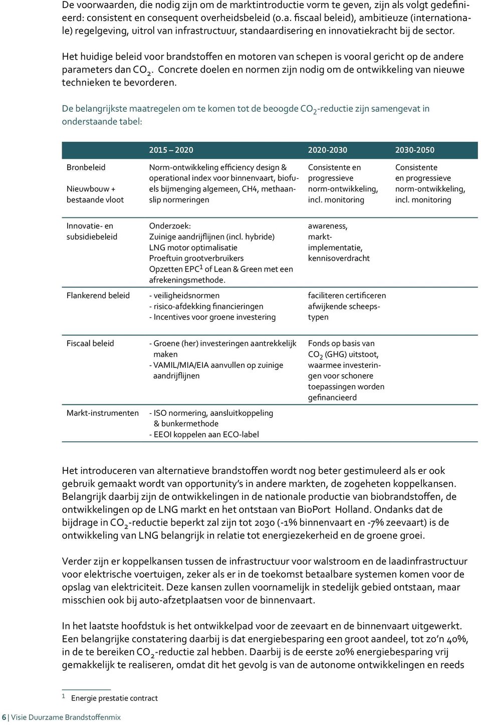 Concrete doelen en normen zijn nodig om de ontwikkeling van nieuwe technieken te bevorderen.