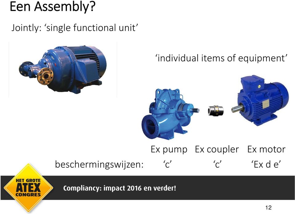 individual items of equipment Ex