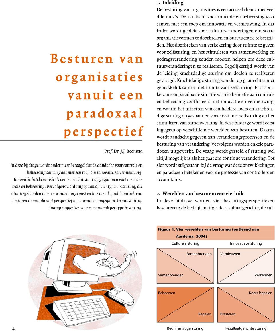 Innovatie betekent risico s nemen en dat staat op gespannen voet met controle en beheersing.