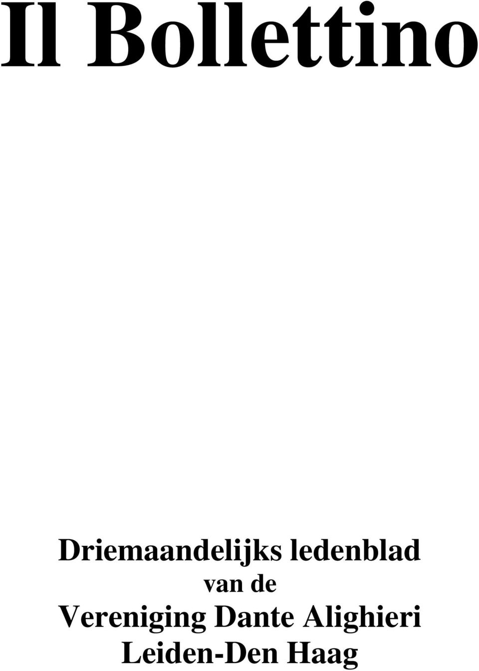 ledenblad van de