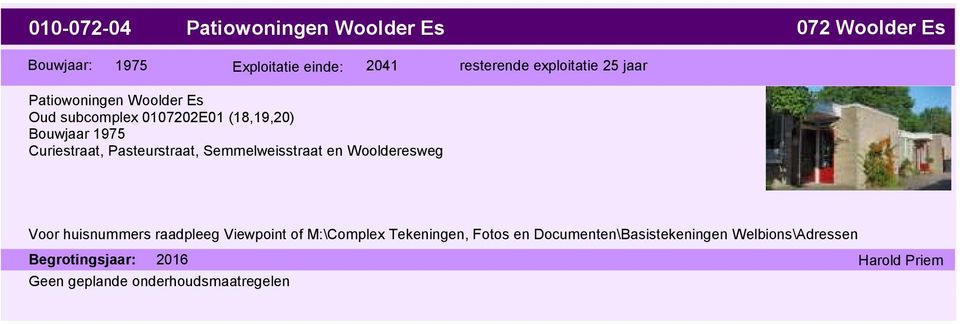Patiowoningen Woolder Es Oud subcomplex 0107202E01 (18,19,20)
